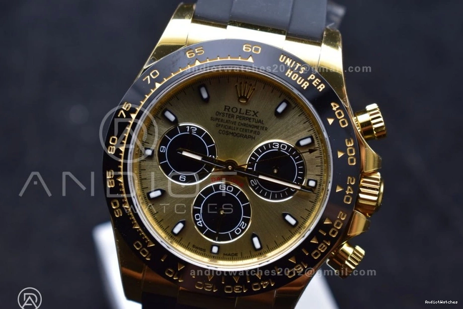 904L 1:1 765 Strap on 116518 Steel DD Dial Oyster VSF Daytona Best Edition flex YG Stretchable 0504